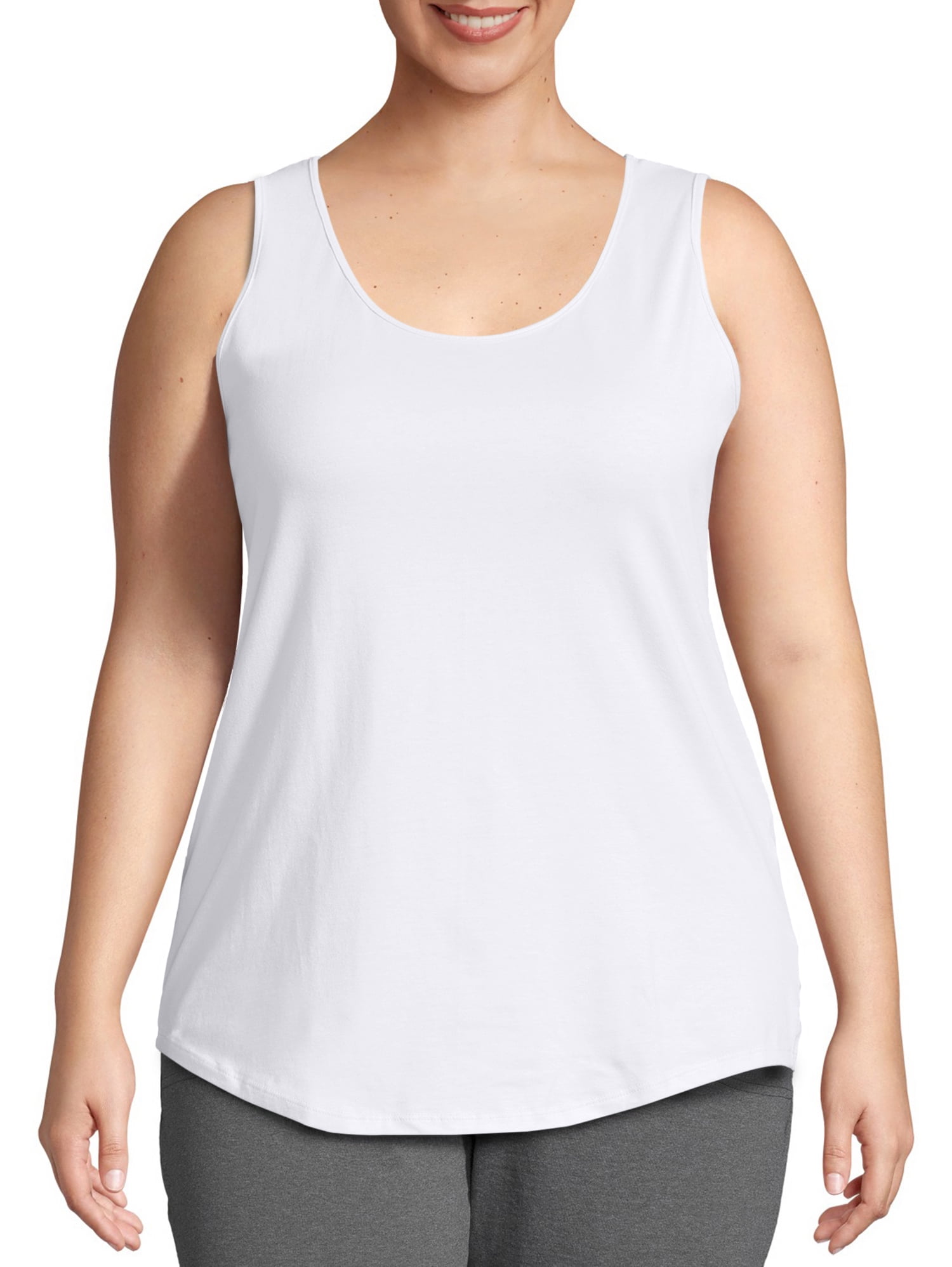Just My Size Basics By Hanes Womens Stretch Jersey Cami 4-Colors Size 1x 2x 3x 