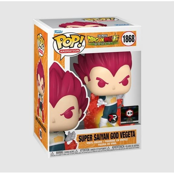 Funko Pop! Dragon Ball Super Broly Super Saiyan God Vegeta Chalice Collectibles Exclusive #1868