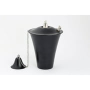 Legends International Kona Style Tabletop Tiki Torch Smooth Black - 1 Pack