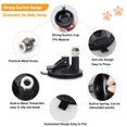 thumbnail image 4 of Interactive Cat Teaser Stick Toy Suction Cup Base Detachable Handheld with Bell Storage Portable Feather Stick Cat Toy Play Pink, 4 of 6
