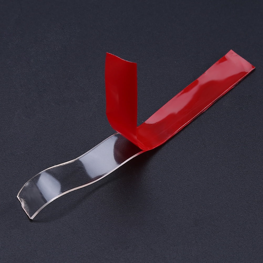 Mgaxyff Nail Display Lens,10m Nail Art Adhesive Doublesided Tape Red