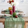 thumbnail image 4 of YAOMOBB Birthday Party Table Runner Table Runner Rustic Tablecloth Soft Washable Non Fading Hand dyed Wedding Party Decor, 4 of 7