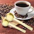 thumbnail image 5 of Juego de cucharadas de café - 1 cucharada (15 ml) y 2 cucharadas (30 ml) de cucharada medidora - Cuchara medidora de café de acero inoxidable y pala - Paquete de 2, 5 of 5