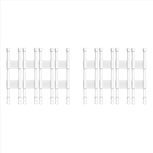 8 Piezas de Barras Dobles para Refrigerador RV, Varillas de Tensión Ajustables para Refrigerador, Accesorios de Cocina para Refrigerador RV, Barras para Refrigerador