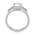 thumbnail image 2 of Dash Jewel 1.8 Ct Round Cut Lab Created Simulated Diamond Engagement Ring - Three Stone Solitaire Wedding Ring for Her - 14K White Gold Plated Rings - Ideal Gift for Women's - Classic Rings, 2 of 6