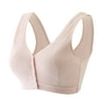 thumbnail image 1 of Gibobby Brasier con Cierre Frontal para Mujer Sujetador sin anillo de para mujer, sujetador de ropa interior con almohadilla de algodón(Beige,46/105), 1 of 2