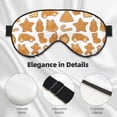 thumbnail image 3 of Uemuo Christmas Elements Pattern Sleep Eye Mask - Light Blocking Sleep Mask Blocking Out Light Perfectly, Soft and Comfortable Night Eye Mask, Eye Blinder, 3 of 7