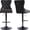 Pu, Black, variant on Orange Modern Swivel Bar Stools Set of 4, PU Leather Counter Height Bar Stools, Adjustable Bar Chairs Barstools, Tufted Back, Metal Base, Sillas para Barra de Cocina (Orange, 4 Pcs)
