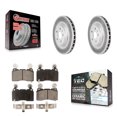 thumbnail image 1 of Transit Auto Front Coated Disc Brake Rotors and Ceramic Pads Kit for Car Chevrolet Camaro SS KGT-100058, 1 of 11