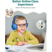 Mpow Kids Headphones with Microphone, Foldable 85/94dB Safe Volume Stereo Adjustable over Ear Headphones for Kids, Girls, Boys, Children, Share Function Wired Kids Headphones for School Tablet