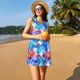 thumbnail image 3 of Balery Bright Flowers Vestidos de verano para mujer con estampado: vestido holgado sin mangas, vestido playero informal y cómodo para días calurosos., 3 of 7