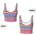 thumbnail image 5 of Lsque Stars And Stripes Printed Women'S Sports Bra, Compression, Moisture Wicking, High-Impact Sports Bra For Women,Supportive sports bra-Small, 5 of 9