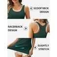 thumbnail image 2 of ANFERRY Women Tank Top with Shelf Bra Cotton Camisole Undershirt Pack of 2, 2 of 9