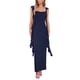 thumbnail image 1 of Vestido PRETTYGARDEN 2025 Verano Maxi Largo Sin Mangas con Volantes L - Azul Marino, 1 of 8