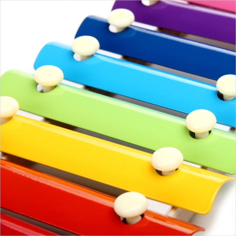8 Tones Multicolor Xylophone Wood Musical Instrument Toys Baby Kids Toy Gifts 