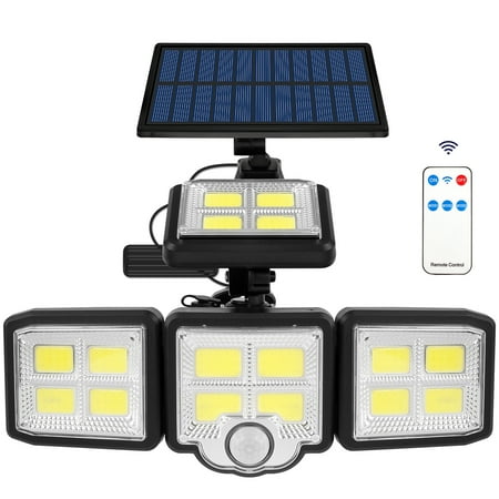

Toorise 4 Adjustable Heads Solar Outdoor Light with 198 LEDs 300- Angle Lighting Motion Sensor Light 3 Modes IP65 Waterproof for Corridors Garden Gates Courtyard Wall