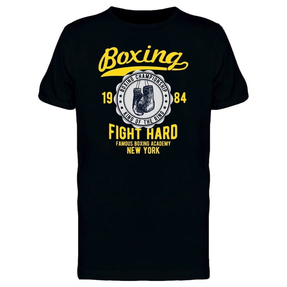 Boxing 1984 Fight Hard Tee Men's -Image by Shutterstock
