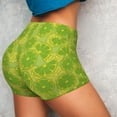 thumbnail image 6 of Seamless Workout Shorts Women - Cute Limes Kelly Green Biker Gym Running Yoga Spandex Shorts for Women, 6 of 7
