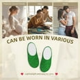 thumbnail image 7 of Lsque Green Sparkling Shiny Pattern Womens Comfort Cotton on Scuff With Memory Foam and Anti-skid Sole Slipper-39/40, 7 of 7