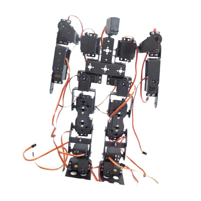 Electronics  Biped Walking Robot Toy DIY Kit Handle Hobby Shool Educational 