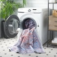 thumbnail image 4 of SAFAVIEH Arizona Phelim Floral Machine Washable Area Rug, Rust/Navy, 5' x 8', 4 of 13