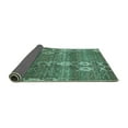 thumbnail image 2 of Ahgly Company Indoor Square Abstract Turquoise Blue Modern Area Rugs, 4' Square, 2 of 4