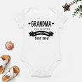 thumbnail image 4 of Grandma Has Waited A Long Time For Me - Baby Clothes - Funny Newborn Bodysuit Outfits for Boys And Girls White-style-1 3months, 4 of 7
