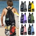 thumbnail image 2 of Primegos Outdoor Swimming Bag Adjustable Drawstring Mesh Backpack with Wet Pocket Lightweight Sports Beach Gym Workout Gear Storage Bag, 2 of 8