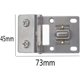 thumbnail image 3 of Bisagra pivotante para puerta de vidrio, bisagra pivotante para puerta de vidrio para gabinete, acabado cromado de aleación de zinc para paneles de vidrio de 8 a 10 mm, serie de bisagras para muebles, 3 of 4