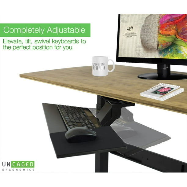 Negative tilt keyboard tray deals