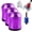 3pcs-purple, variant on Magnetizer & Demagnetizer Tool Set, Hands-Free Efficiency & Anti-Slip, Durable, Removable for Hex Screwdrivers & Power Bits