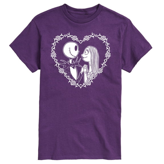 The Nightmare Before Christmas - Jack Sally Heart - Men's Short Sleeve Graphic T-Shirt