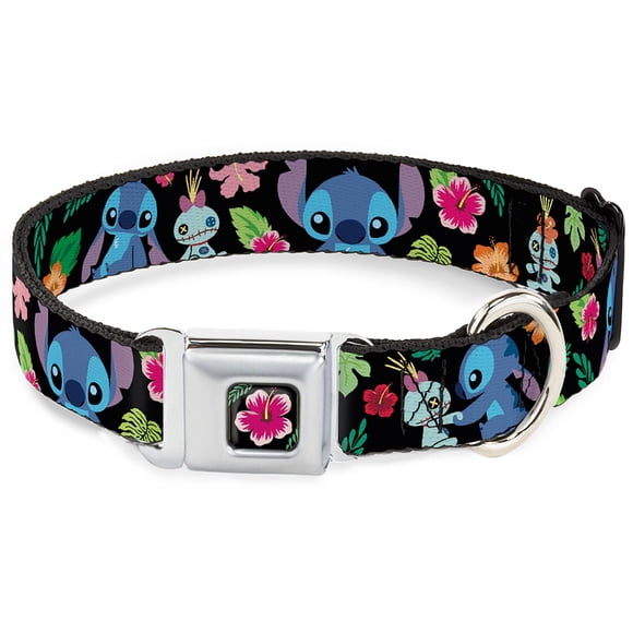 Collar para mascotas con hebilla Disney Stitch Scrump Tropical Flora