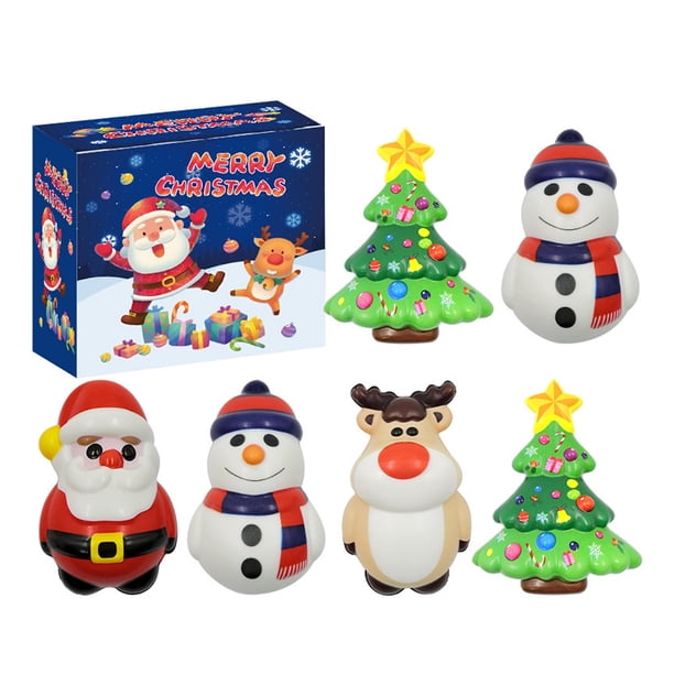 Calendario De Adviento De Navidad 2025 Papá Noel Para Adultos Muñeco Lento Juguete Antiestrés Pinch Music Muñeco De Nieve Navidad Para Niños