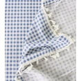 thumbnail image 3 of Fennco Styles Gingham Check Tassel Cotton Blend 55 x 70 Inch Tablecloth - French Blue Table Cover for Banquets, Holiday, Special Events, Outdoor and Home Décor, 3 of 4