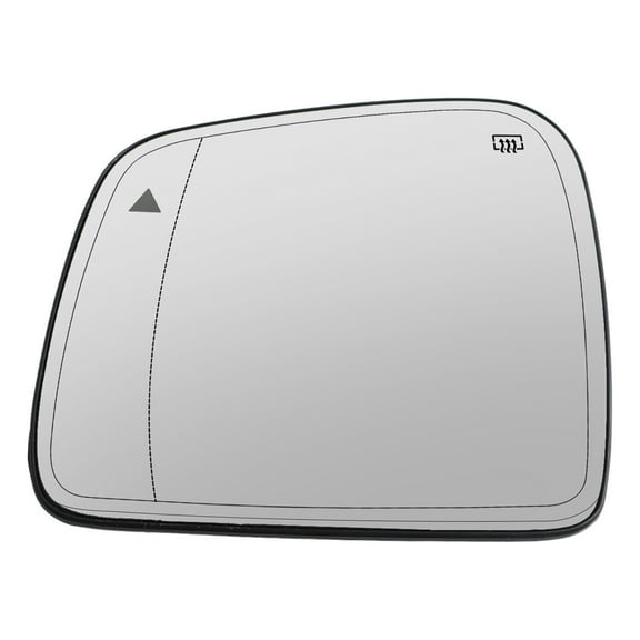 Left Driver Side Mirror Glass w/Blind Spot for Jeep Grand Cherokee 2011-21 3.6L