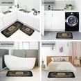 thumbnail image 5 of Coolnut Gold Owl Kitchen Mat - Cushioned Anti Fatigue Kitchen Rug Set of 2, Non Slip Waterproof Kitchen Mats for Kitchen, Laundry, Sink, Office 19.7"×27.6"+19.7"×47.2" Home Decorations, 5 of 7