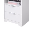 thumbnail image 6 of iRerts Nightstand with Charging Station, Side Table with Drawers, End Table with Open Shelf, Bedside Table with USB Ports and Outlets, Night Stand for Bedroom Living Room, White, 6 of 8
