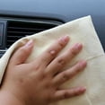 thumbnail image 4 of Natural Chamois Leather Car Cleaning Cloth Washing Suede Absorbent Towel, 4 of 7