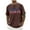 Brown, variant on Man Graphic Tops Crewneck Spandex Blouses for Man Short Sleeve Track Gym Brunch Jogger Summer Fall Shirts 2026 Soft Comfy Clothes Country Concert S