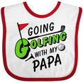 thumbnail image 3 of Inktastic Going Golfing with My Papa Kids Golf Boys or Girls Baby Bib, 3 of 4