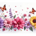 thumbnail image 5 of LUUFILx Floral Tulip Backdrop Banner with Spring Flowers for Garden Party Wedding Decoration Event Background Photography Prop Neon Decors Celebration, 5 of 9