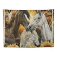 thumbnail image 5 of Orinice Horses Sunflower Tapestry Wall Hanging Unique Style Graphic Tapestries Home Wall Decor Art for Living Room Bedroom Apartment Farmhouse Dorm 60x50inch, 5 of 6