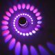 thumbnail image 5 of Lámpara de pared LED RGB de 3 W, iluminación en espiral, lámpara de pasillo, lámpara de interior para dormitorio, 5 of 7
