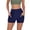 Navy-T, variant on Women's Swim Shorts High Waisted Swimsuit Bottoms Waist Bathing Suit Swimwear Boy Shorts With Pocket Navy S