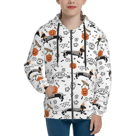 

Hoodies for Women Dachshund Dog Puppy No.1029 Long Sleeve Sweatshirt Drawstring Zip Up Hoodie with Pockets Teen Girl Clothes