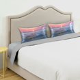 thumbnail image 5 of Dailycode Satin Pillow Case Queen Silk Pillow Cover for Hair and Skin Envelope Closure Baseball Beach Starfish Sunset 20"x30", 5 of 9