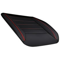 HEMOTON Universal Leather Car Seat Cushion Pad Full Coverage Front Auto Seat Cover Mat for Protection (Black)