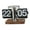 Stainless Steel 24h, variant on Elodie Flip Desk Clock Auto Flip Clock Creative Table Clock for Office Home Bedroom All Black 24h