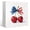 D 12cm, variant on Patriotic Decorations, 4th of July Decor Tabletop Signs with American Flag Star Pattern for Independence Day, Home Bookshelf Office Desktop Decoration, 12.7CM PVC Tiered Tray Decor